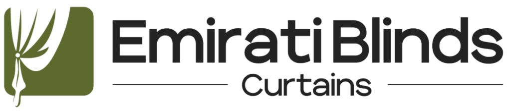 Emirati Blinds & Curtains logo, representing premium quality window treatments for modern homes and offices.