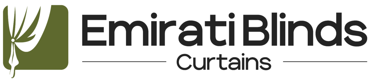 Emirati Blinds & Curtains logo, representing premium quality window treatments for modern homes and offices.