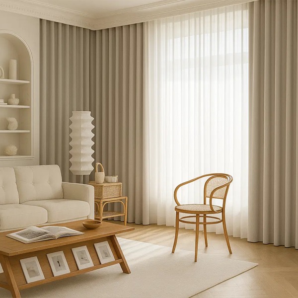 linen blackout curtains Dubai