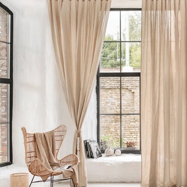 linen blackout curtains